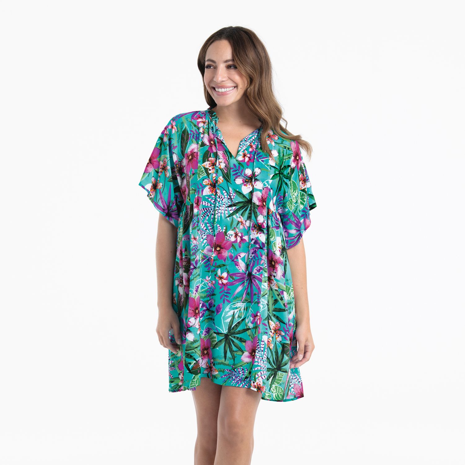 Rosa Faia (Anita) Zomer kleed: Tahiti, Capri Blue