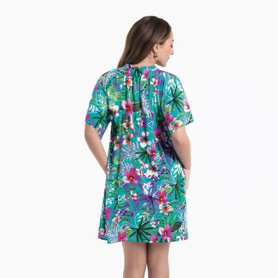 Rosa Faia (Anita) Zomer kleed: Tahiti, Capri Blue