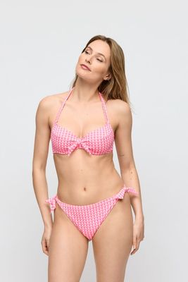 Marie Jo Swim Bikini Slip: Mary Lynn, Rose Gingham, Brazilian model