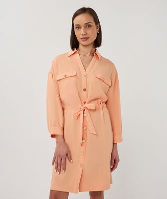 Esqualo Kleed: Belini kleur, 3/4 mouw