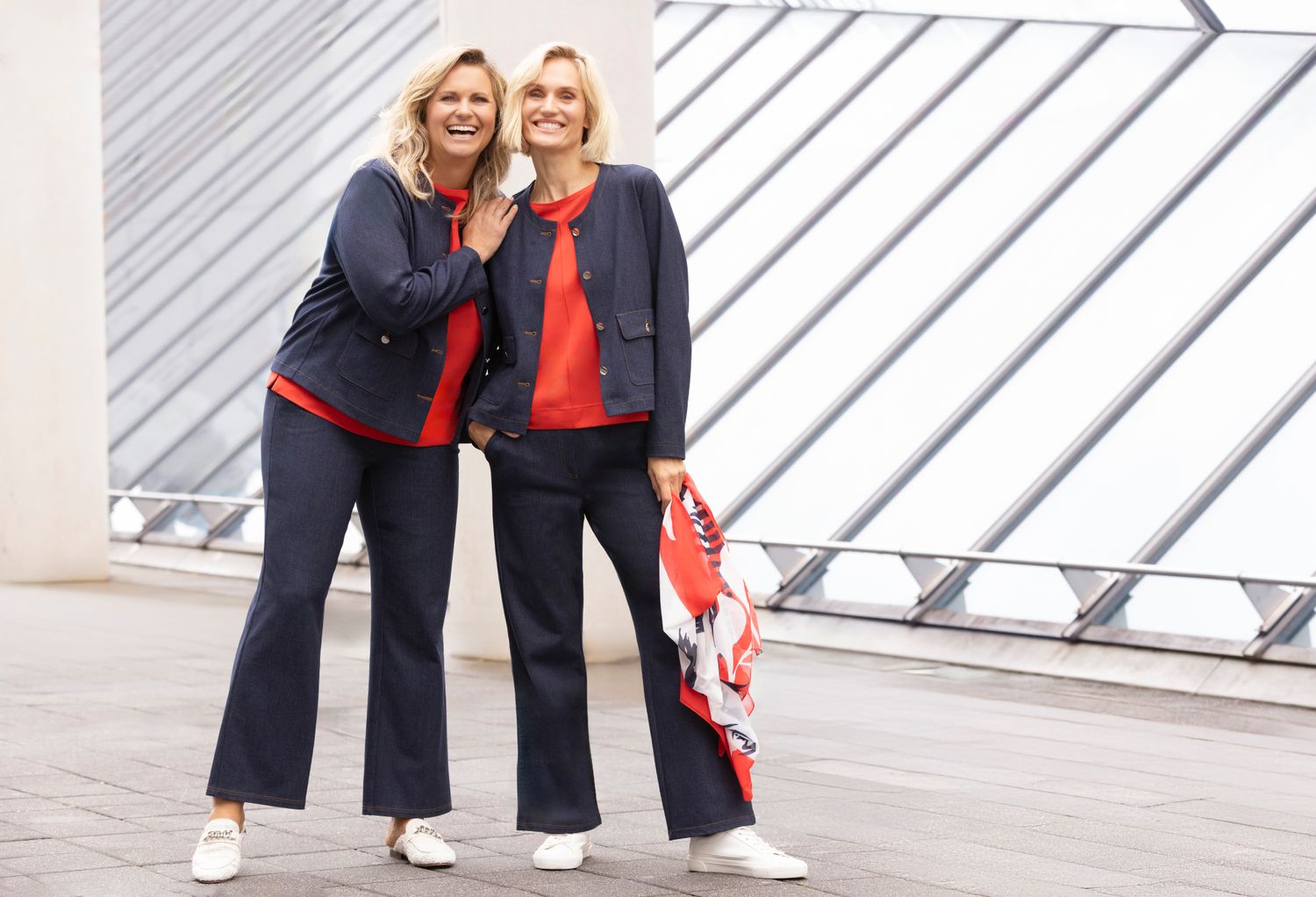 Frank Walder jeans vest: met knopen