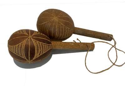 Vintage Hand Carved Maracas