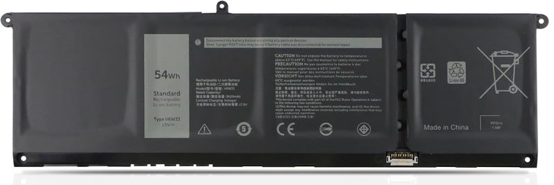 Bateria Dell Vostro 13 (5320), 16 (5625), 14 (3420), (5410), 15 (3525), (3515) 15V 3600mAh 54Wh XDY9K , CPX-XDY9K , V6W33 , 0V6W33 ,  XPHX8 , WV3K8