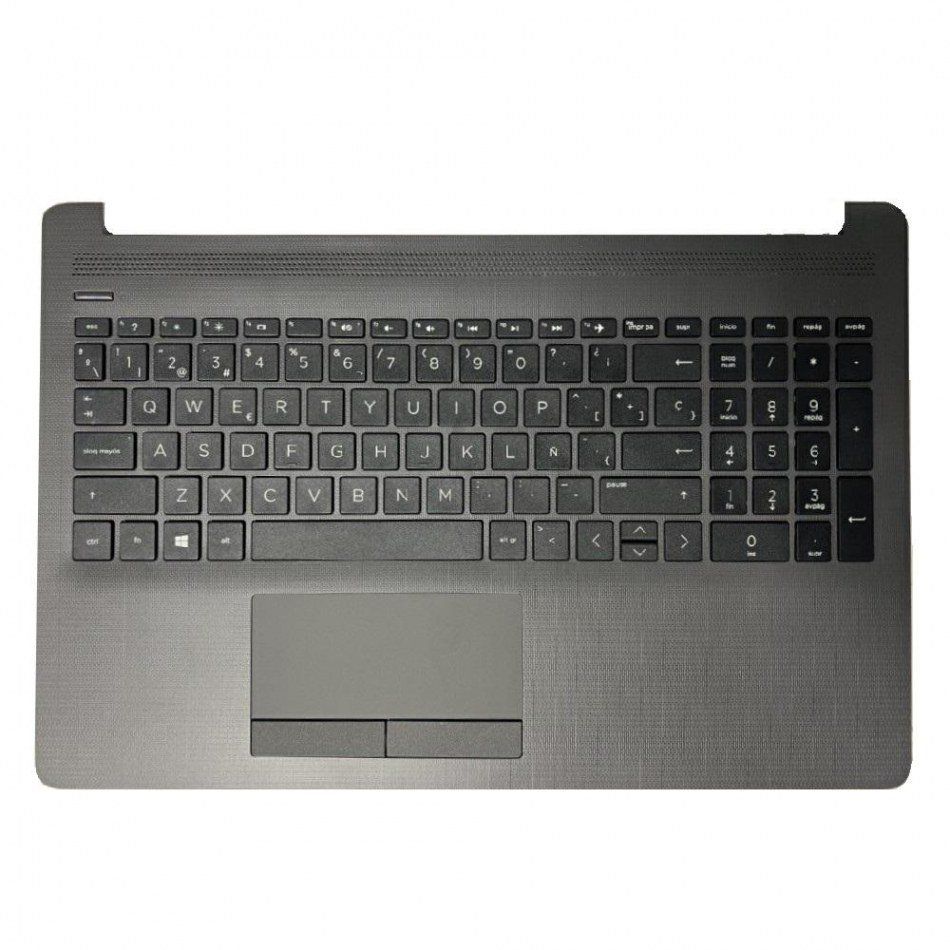 Cover upper ( Cubierta superior ) Black + Teclado Español + Touchpad  HP 250 G7 Series L50000-071 , M04975-071