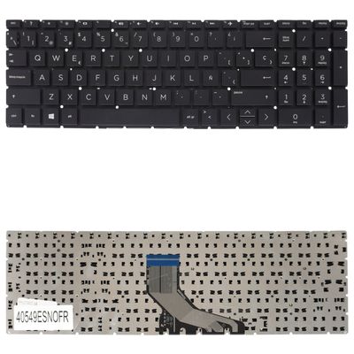 Teclado Español Negro HP 15-DA 15-DB 250 G7 255 G7 15-CX 15-DK 15-CN 15-CR 15-CS NSK-XN5BC , 9Z.NEZBC.501 , PK1329I1D00 , L20387-001 , L20386-001