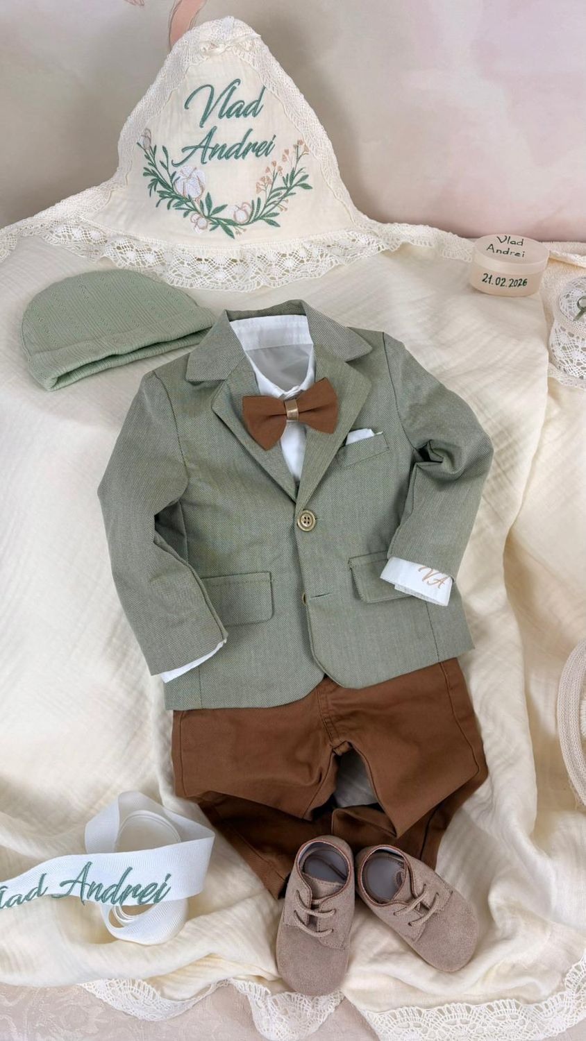 Trusou Botez Muselina Eucalipt Vlad - Set Biserica Premium