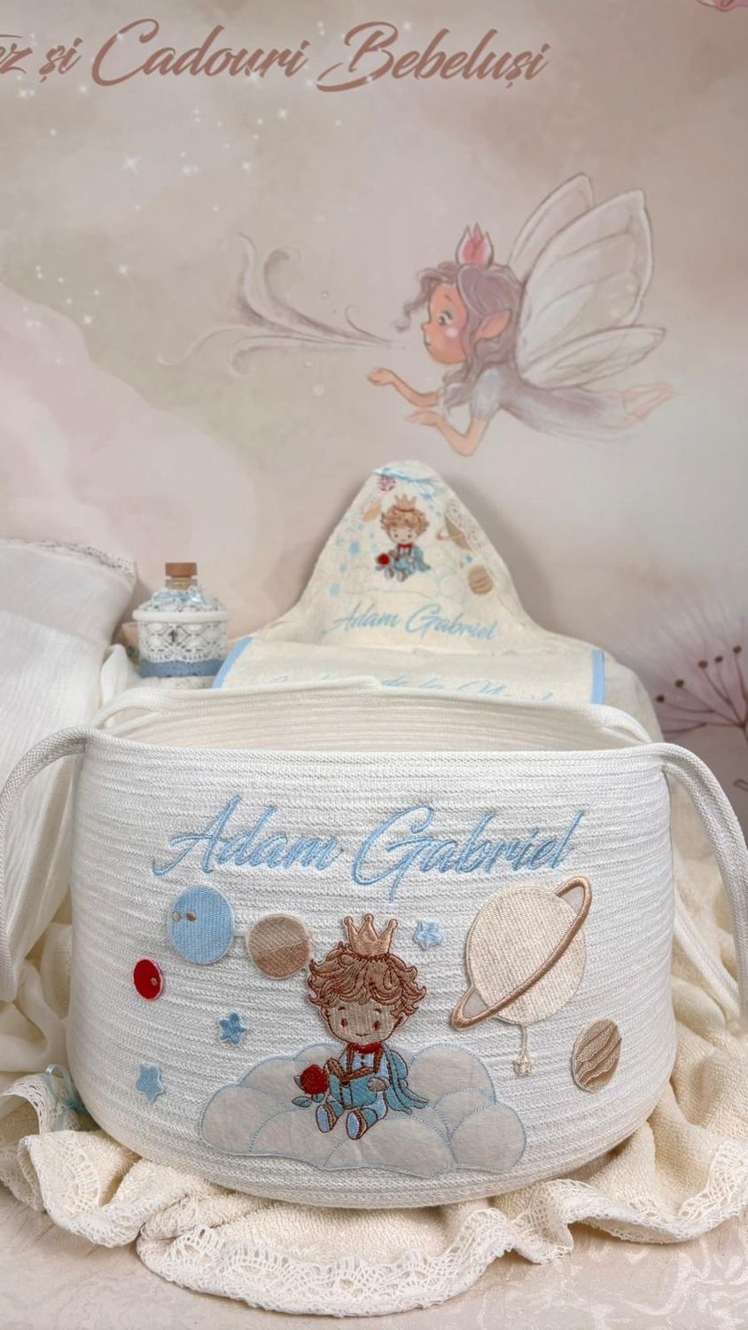 Trusou Botez Muselina Micul Print Adam