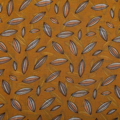 Miss Sparrow Grain Scarf Mustard Lightweight Polyester