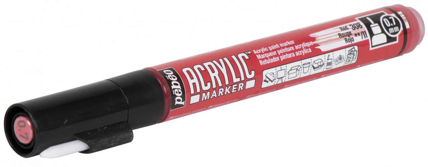 PEBEO ACRYLIC MARKER 3167862056082 RED CANVAS DIY COLOR CUSTOM GRAFFITI TAG STREET ART ARTIST WRITING DRAW COMASOUND KARTEL CSK ONLINE