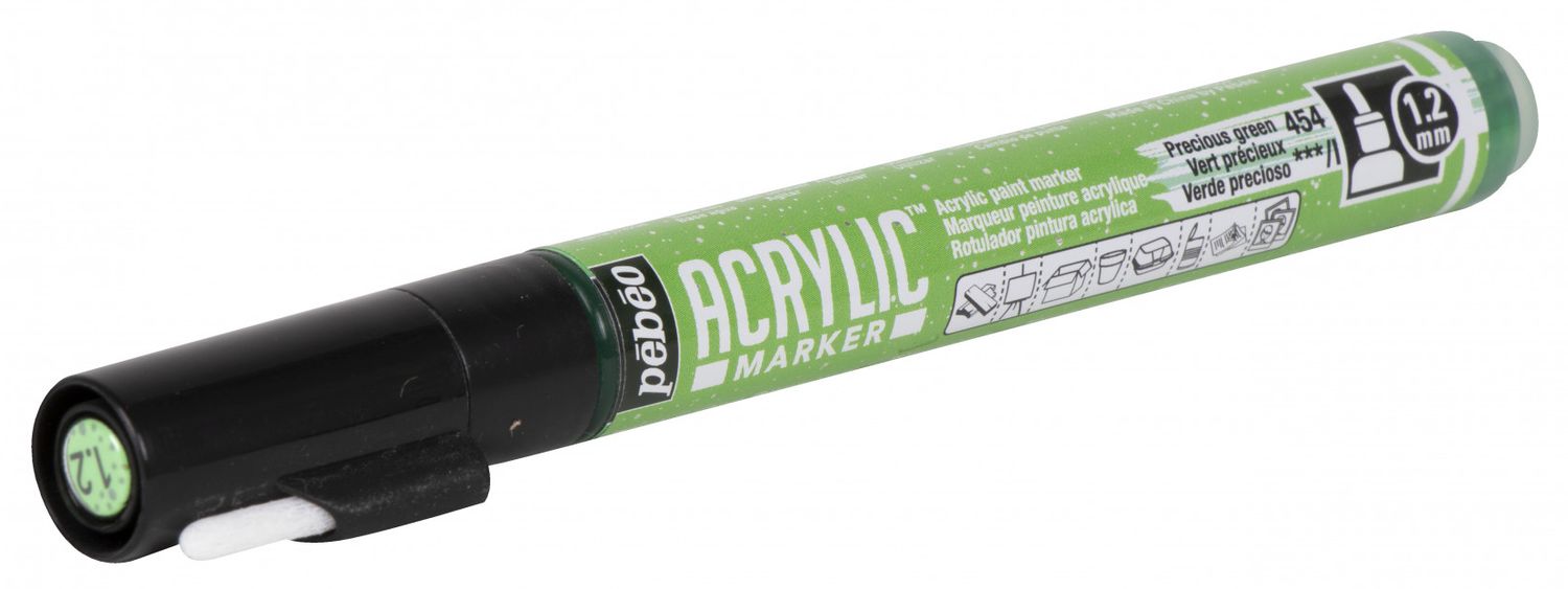 PEBEO ACRYLIC MARKER 3167862057546 PRECIOUS GREEN CANVAS DIY COLOR CUSTOM GRAFFITI TAG STREET ART ARTIST WRITING DRAW COMASOUND KARTEL CSK ONLINE