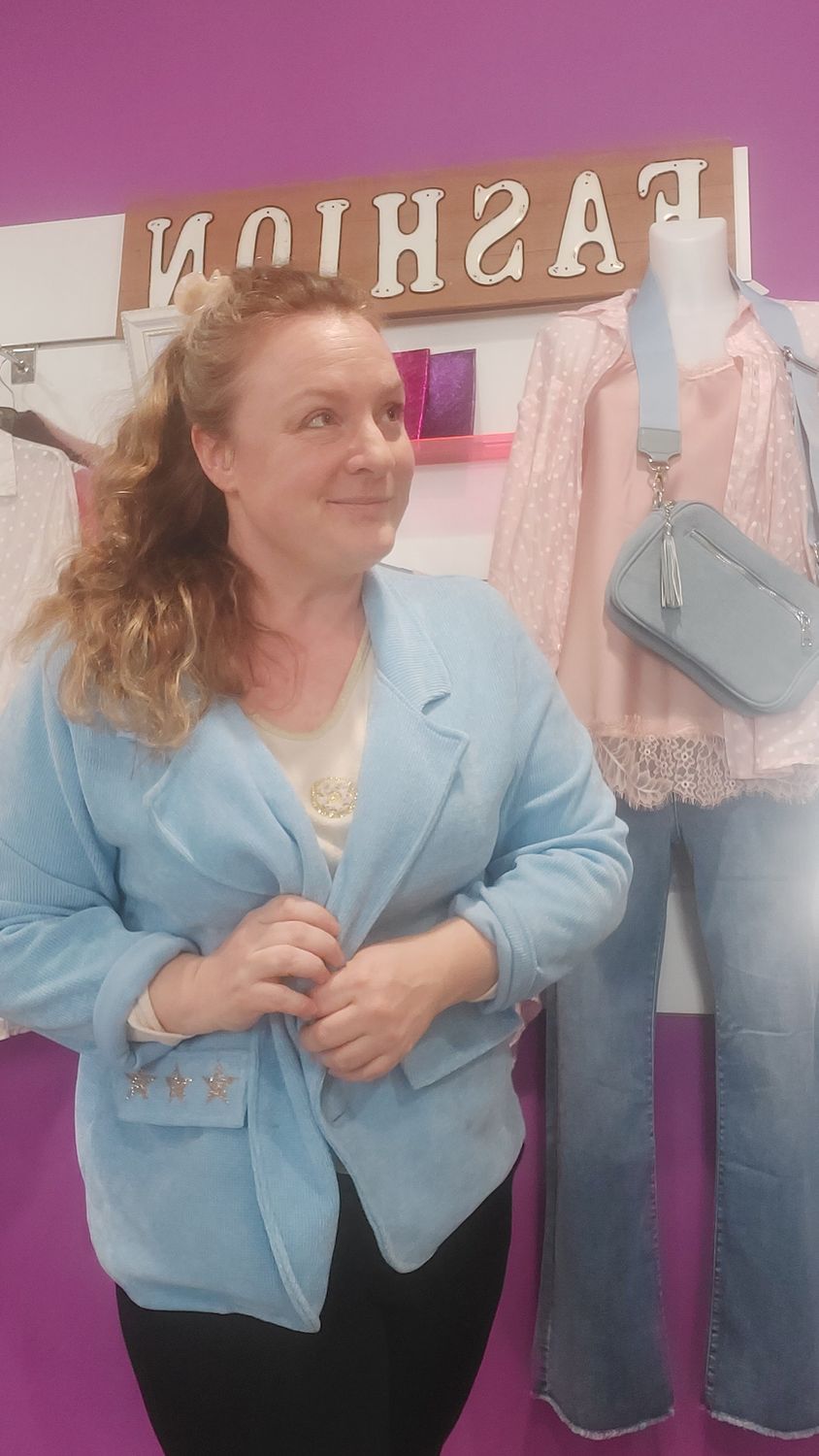 Veste blaser printemps velour