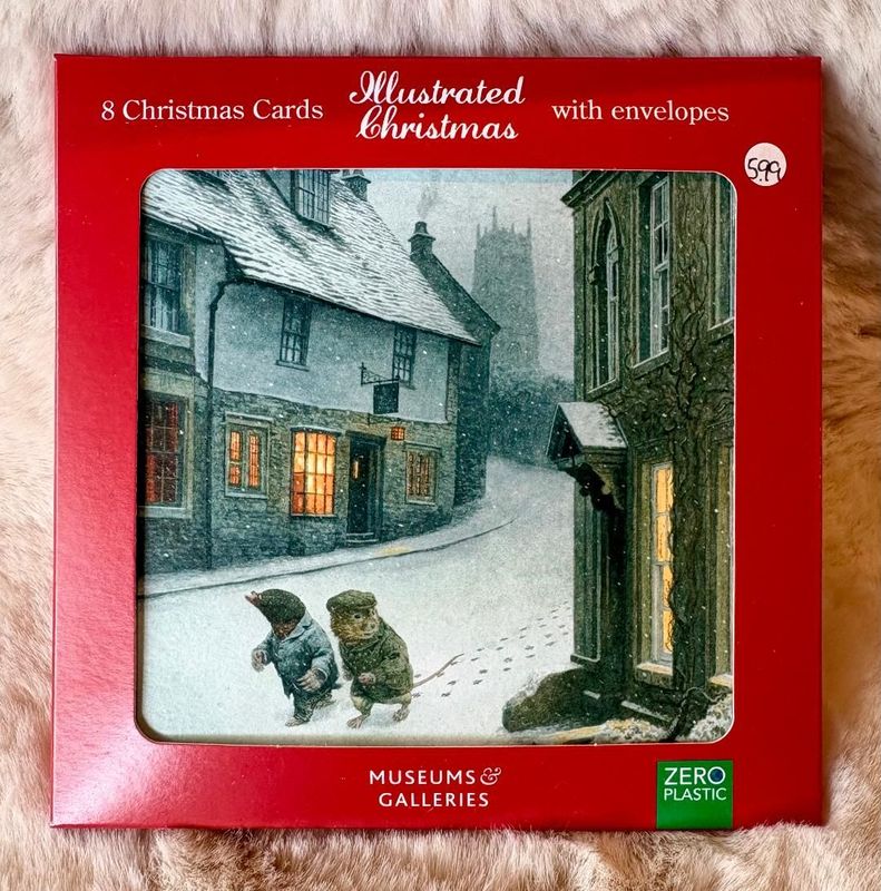 'Walking/Village' Pk8 Xmas Cards