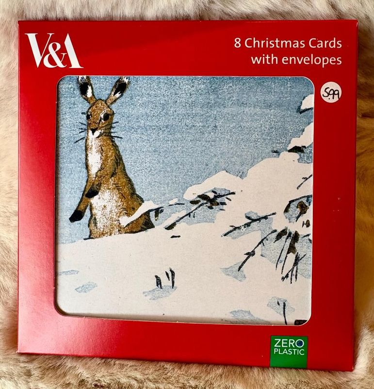 'Winter Bunny' Pk8 Xmas Cards