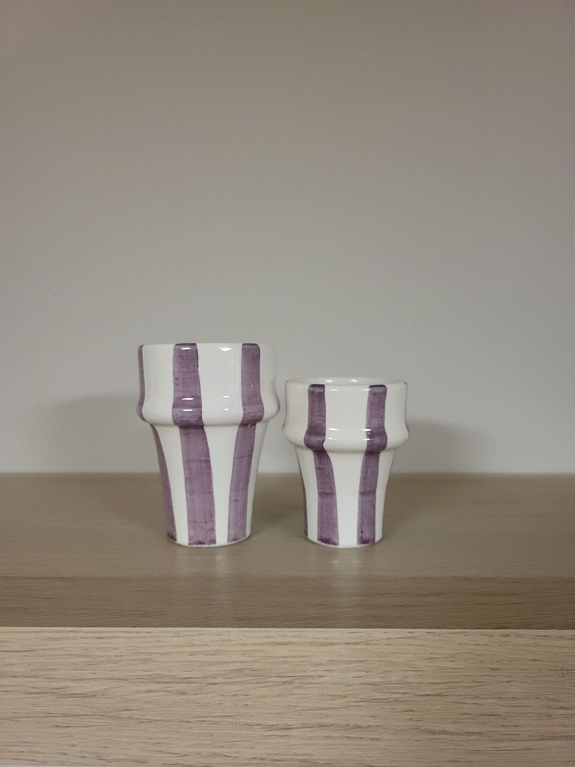 Vasos de cerámica marroquí pintados a mano Vasos de cerámica marroquí pintados a mano