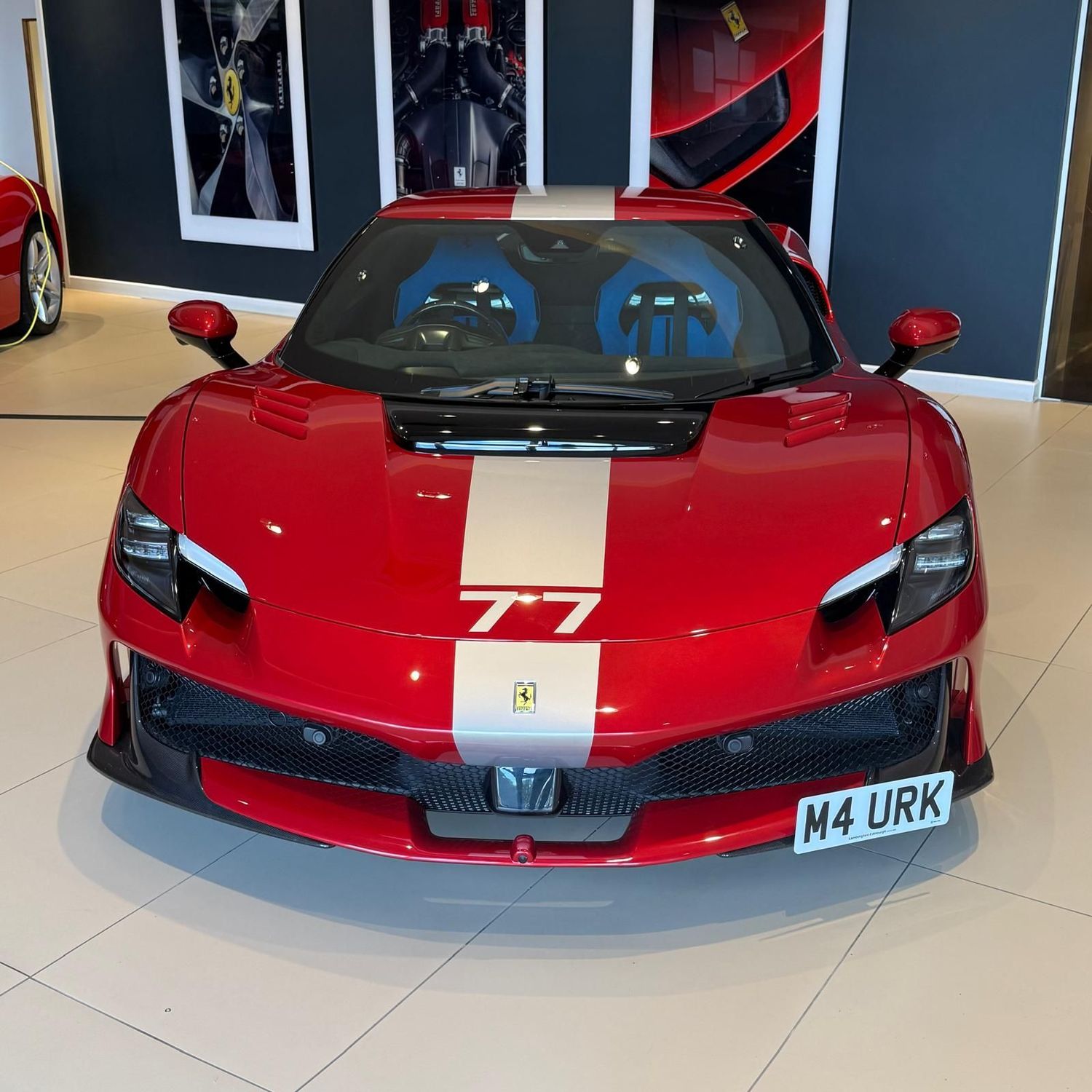 Ferrari 296 Speciale offset front license plate bracket Ferrari 296 Speciale offset front license plate bracket