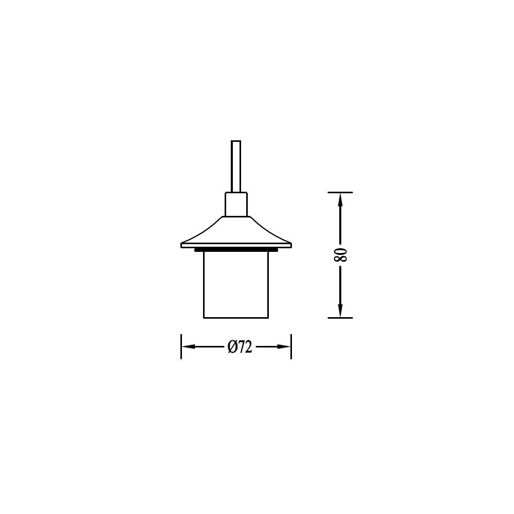 CAROLA Hängelampe ohne Glas