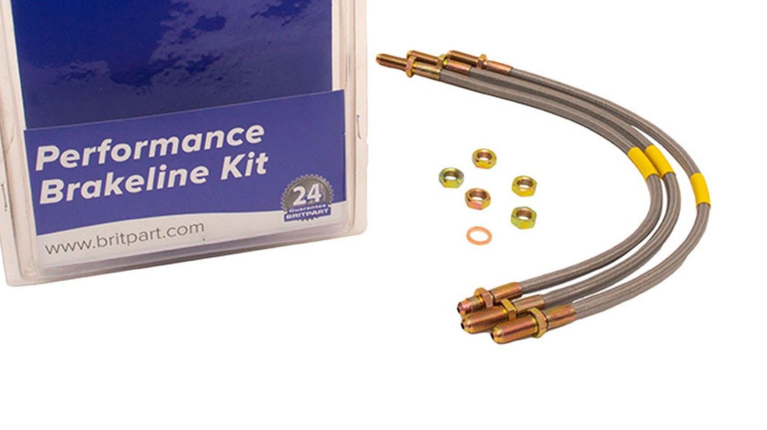 KIT LATIGUILLOS metalicos +4cm  de frenos   LAND ROVER Series Santana REF DA241840S