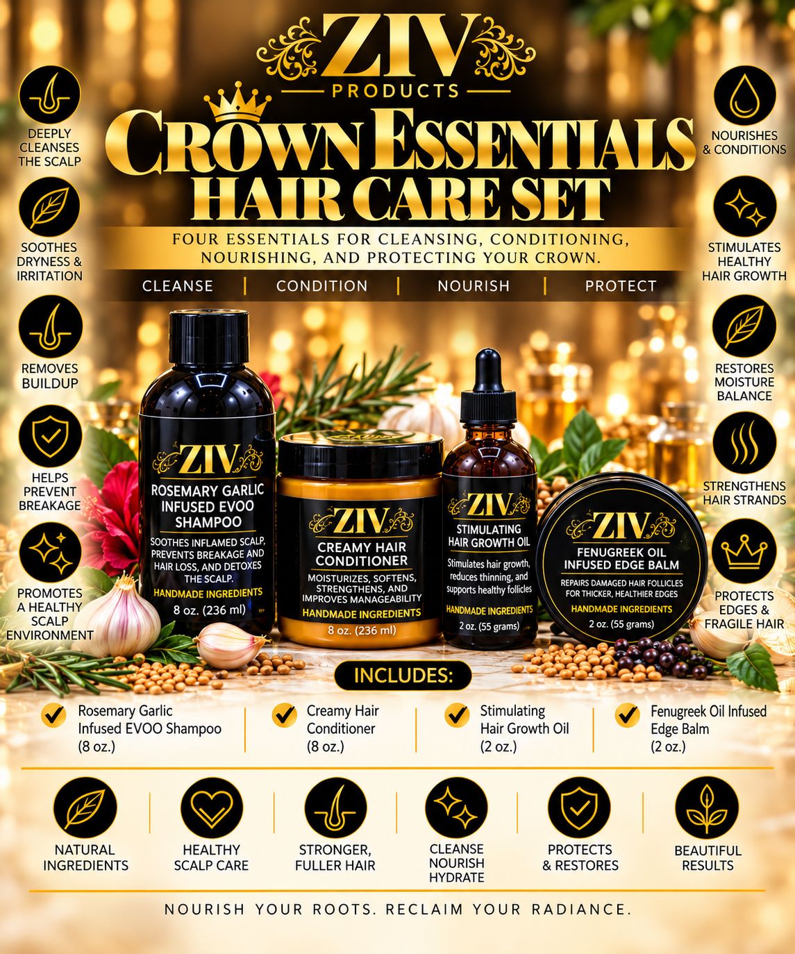 Crown Essentials Hair Care Set Crown Essentials Hair Care Set