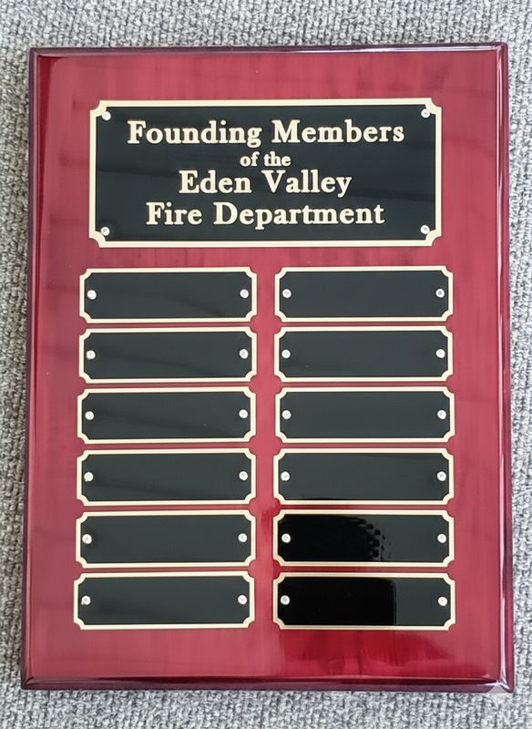 Rosewood Piano Finish Perpetual Plaque