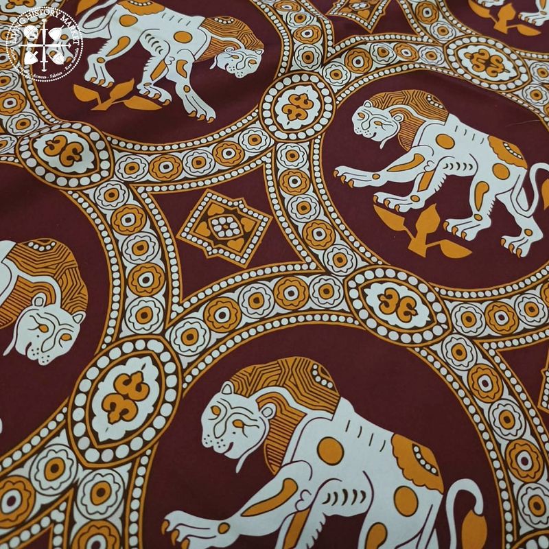 "Saint-Julian Rimini" silk brocade imitation - 9/10 century