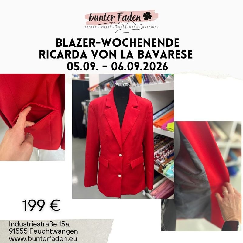 Blazer-Wochenende RICARDA - 05.09. - 06.09.2026 Blazer-Wochenende RICARDA - 05.09. - 06.09.2026