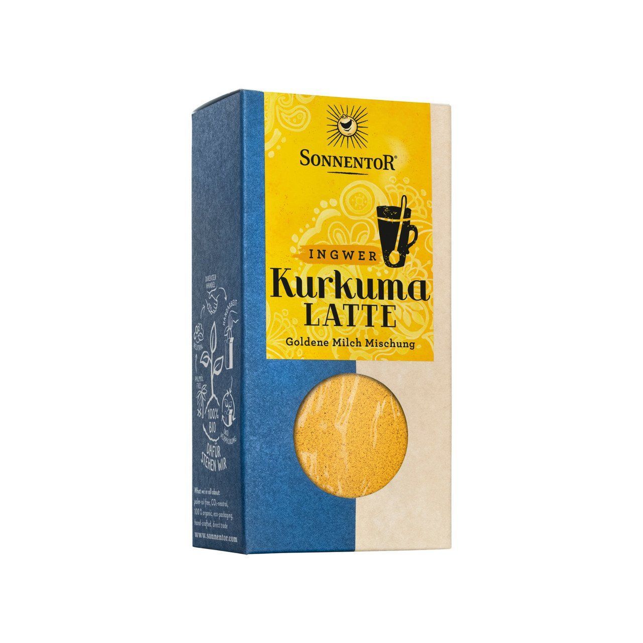 Kurkuma Latte Ingwer, "Goldene Milch" Sonnentor  Bio Nachfüllbeutel 60g