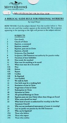 Biblical Slide Rule for Personal Workers (English)