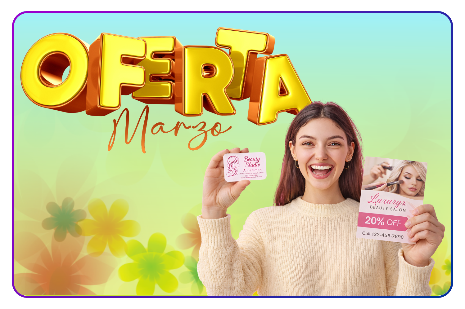 Oferta 5000 Flyers + 2000 Tarjetas