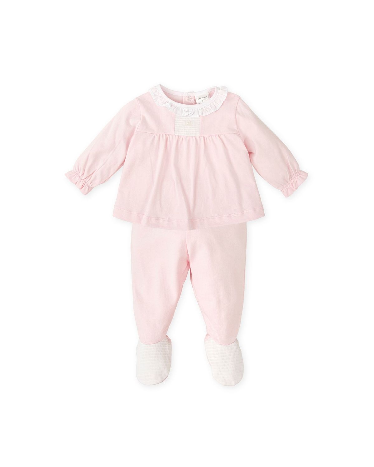 TUTTO PICCOLO PALE PINKTWO PIECE BOXED SET WITH FEET TP2779