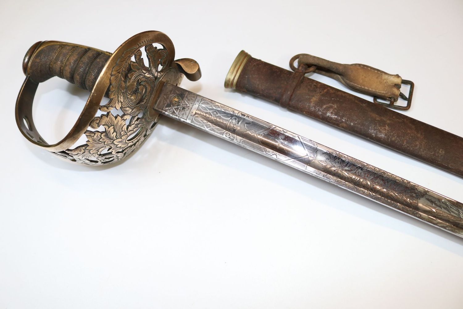 Rare Late-Victorian Royal Engineers Officer's Sword Rare Late-Victorian Royal Engineers Officer's Sword