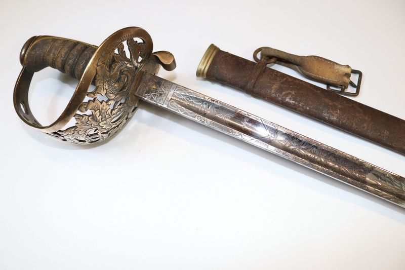 Rare Late-Victorian Royal Engineers Officer's Sword