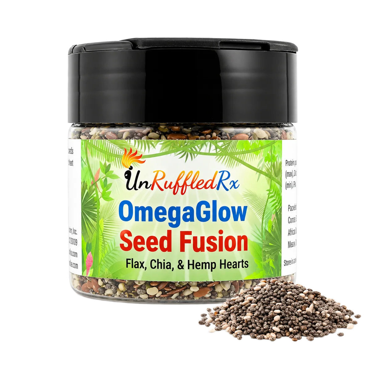 OmegaGlow Seed Fusion Bird Treat for Feathers &amp; Skin by Unruffled Rx