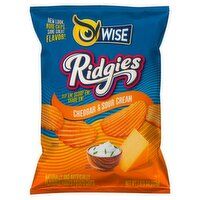 Wise Ridgies Potato Chips - Cheddar & Sour Cream Wise Ridgies Potato Chips - Cheddar & Sour Cream