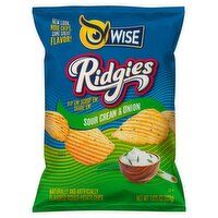 Wise Ridgies Potato Chips - Sour Cream & Onion Wise Ridgies Potato Chips - Sour Cream & Onion