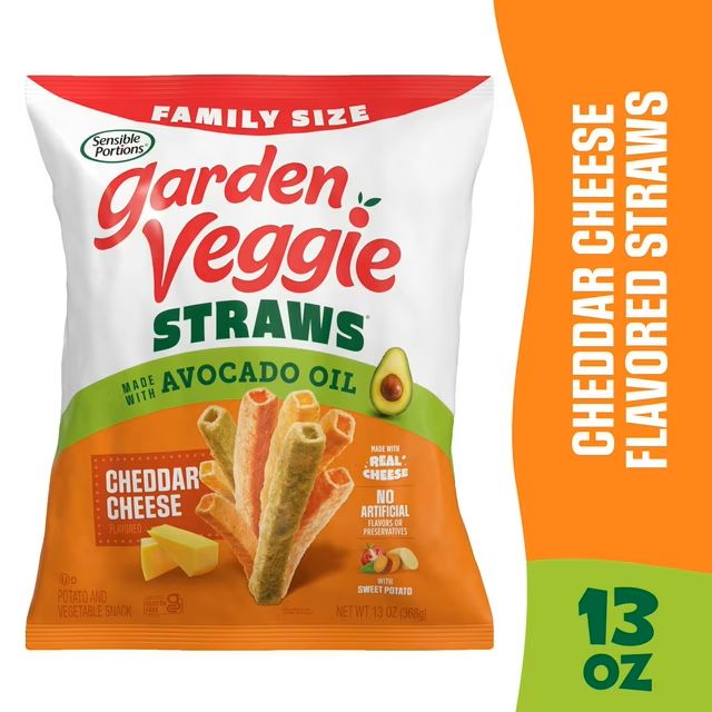 Sensible Portions Garden Veggie Straws - Cheddar Cheese