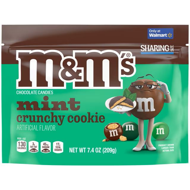 Share Pack    M&amp;M's Mint Crunchy Cookie