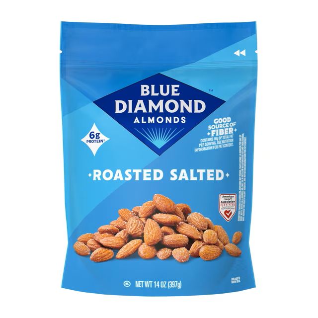 Almonds - Blue Diamond Roasted Salted Almonds - Blue Diamond Roasted Salted