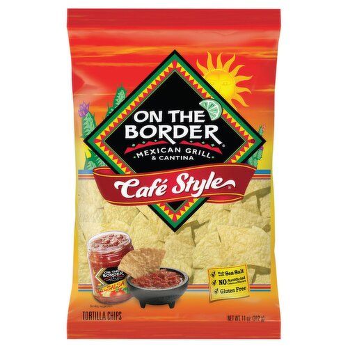 On the Border Tortilla Chips - Cafe Style On the Border Tortilla Chips - Cafe Style