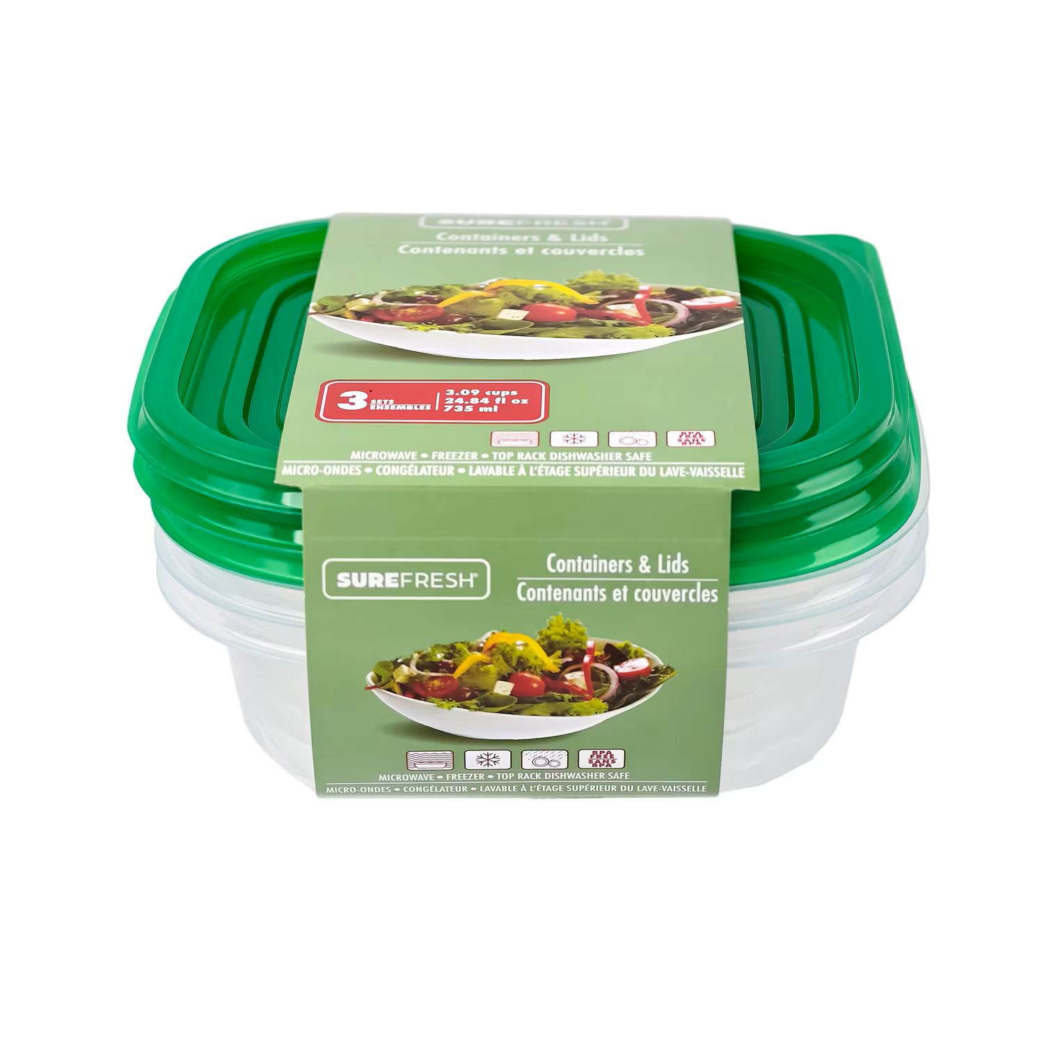 SureFresh Shallow Square 24.84oz 3ct SureFresh Shallow Square 24.84oz 3ct