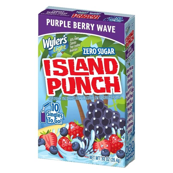 Wyler's Light 10ct - (add to 16.9oz water) Island Punch Purple Berry Wave Wyler's Light 10ct - (add to 16.9oz water) Island Punch Purple Berry Wave
