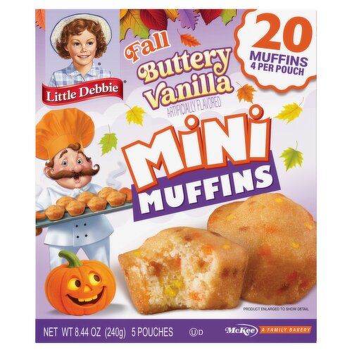 Little Debbies - Mini Muffins, Buttery Vanilla 20ct Little Debbies - Mini Muffins, Buttery Vanilla 20ct