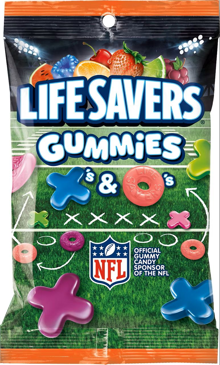 Peg Bags Lifesavers Gummies X's & O's Big Bag Peg Bags Lifesavers Gummies X's & O's Big Bag