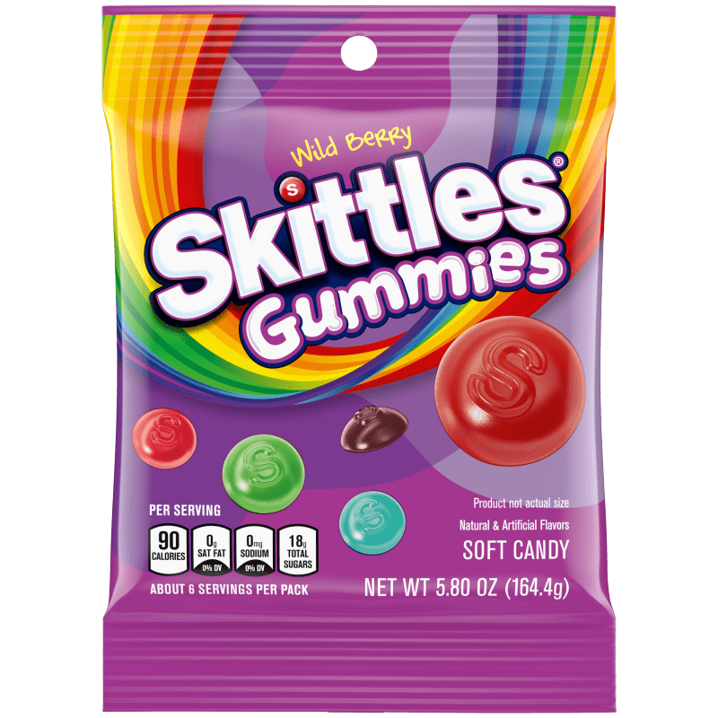 Peg Bags Skittles Gummies Wild Berry Peg Bags Skittles Gummies Wild Berry