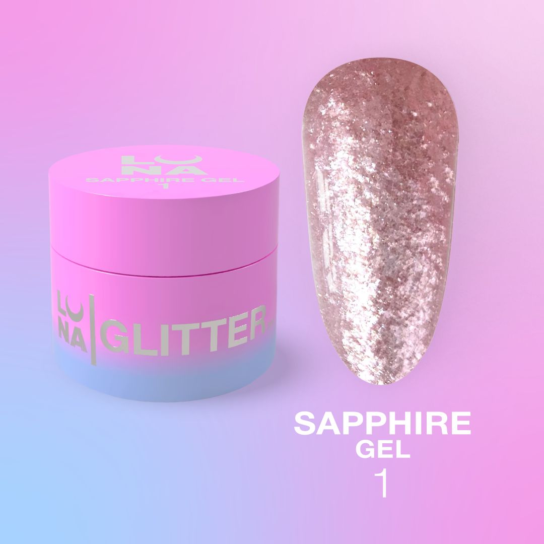 Sapphire Gel Glitter № 1 5ml