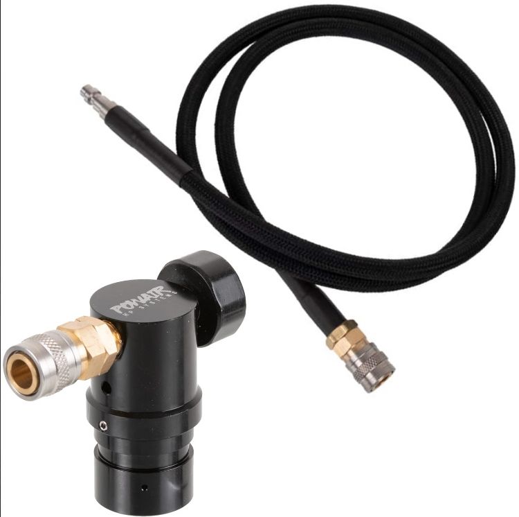 PowAir Performance Line Airsoft HPA Regulator mit V1 HPA Schlauchsystem PowAir Performance Line Airsoft HPA Regulator mit V1 HPA Schlauchsystem
