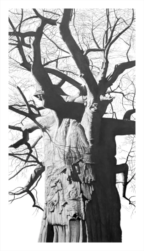 "Axis Mundi" - Original Pencil Artwork by Howick based artist Vincent Reid