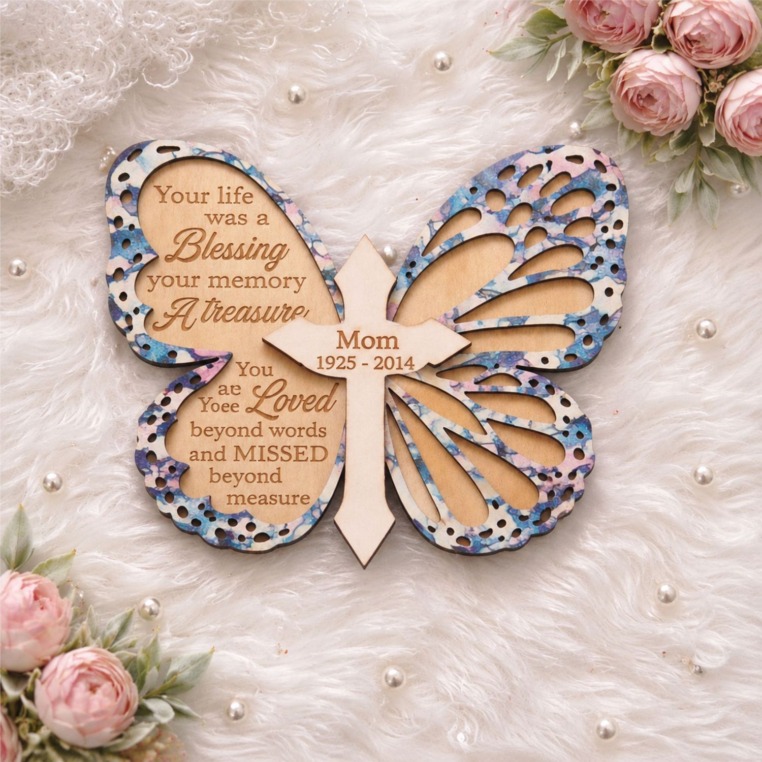 Personalized Butterfly Memorial Keepsake