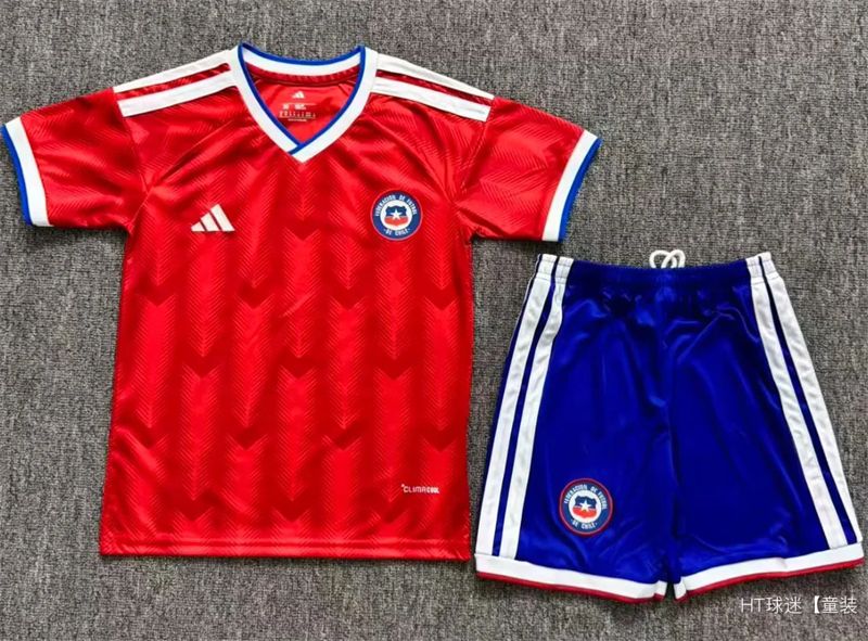 Kids kit 2026 Chile home soccer Kids kit 2026 Chile home soccer