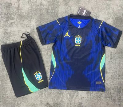Kids kit 2026 Brazil Away soccer
