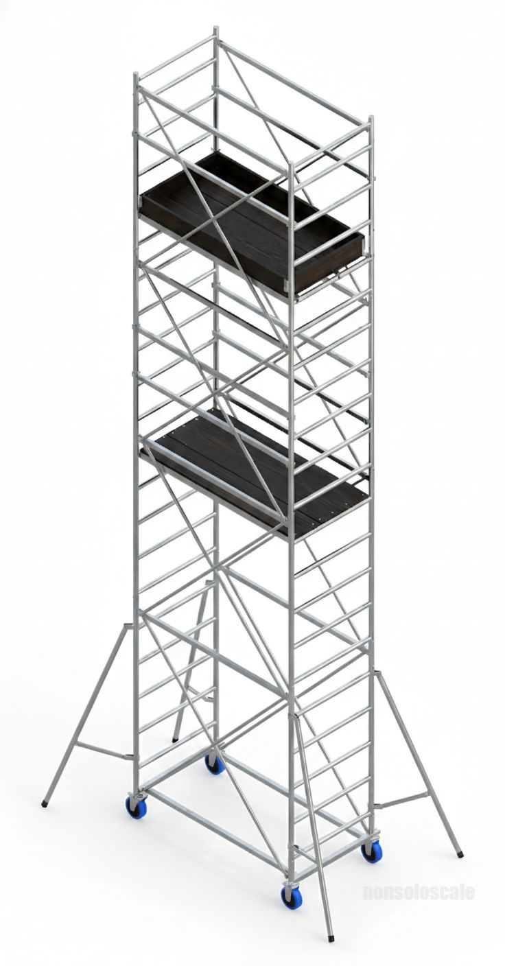 Trabattello professionale in acciaio 5+1/2 campate mt. 8,41 ORIO HD FRIGERIO